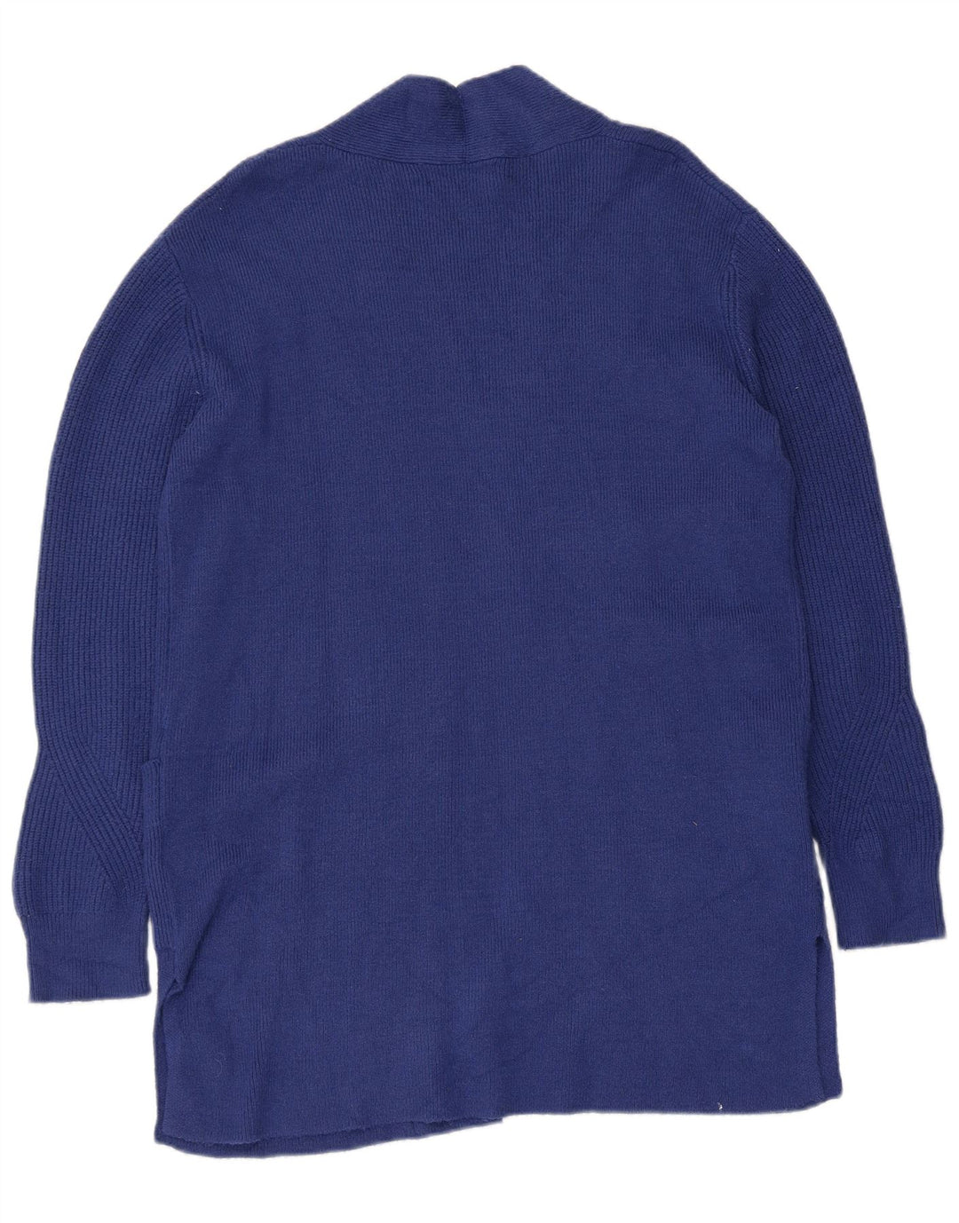 Marks & Spencer Pull cardigan ouvert long pour femme UK 12 Bleu moyen
