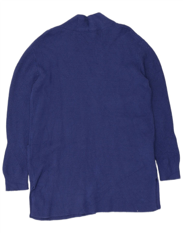 Marks & Spencer Pull cardigan ouvert long pour femme UK 12 Bleu moyen