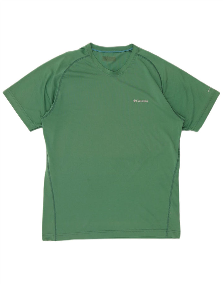 COLUMBIA Tee-Shirt Omni-Wick Homme Vert Moyen Polyester