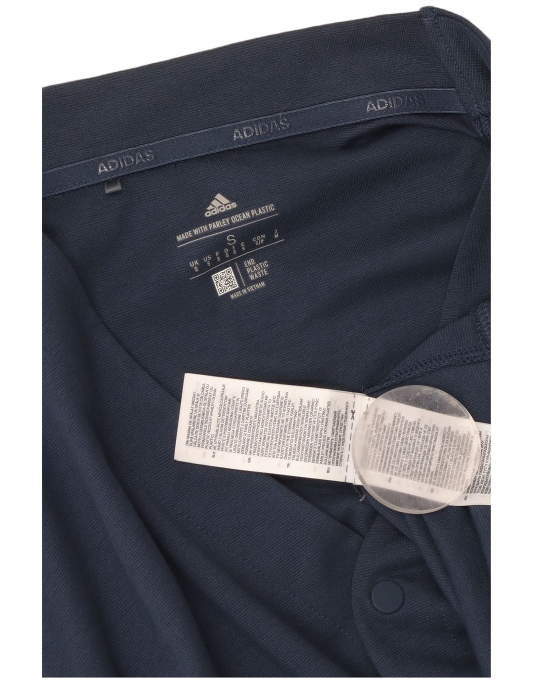 Adidas Hommes Survêtement Top Veste Petit Bleu Marine Coton
