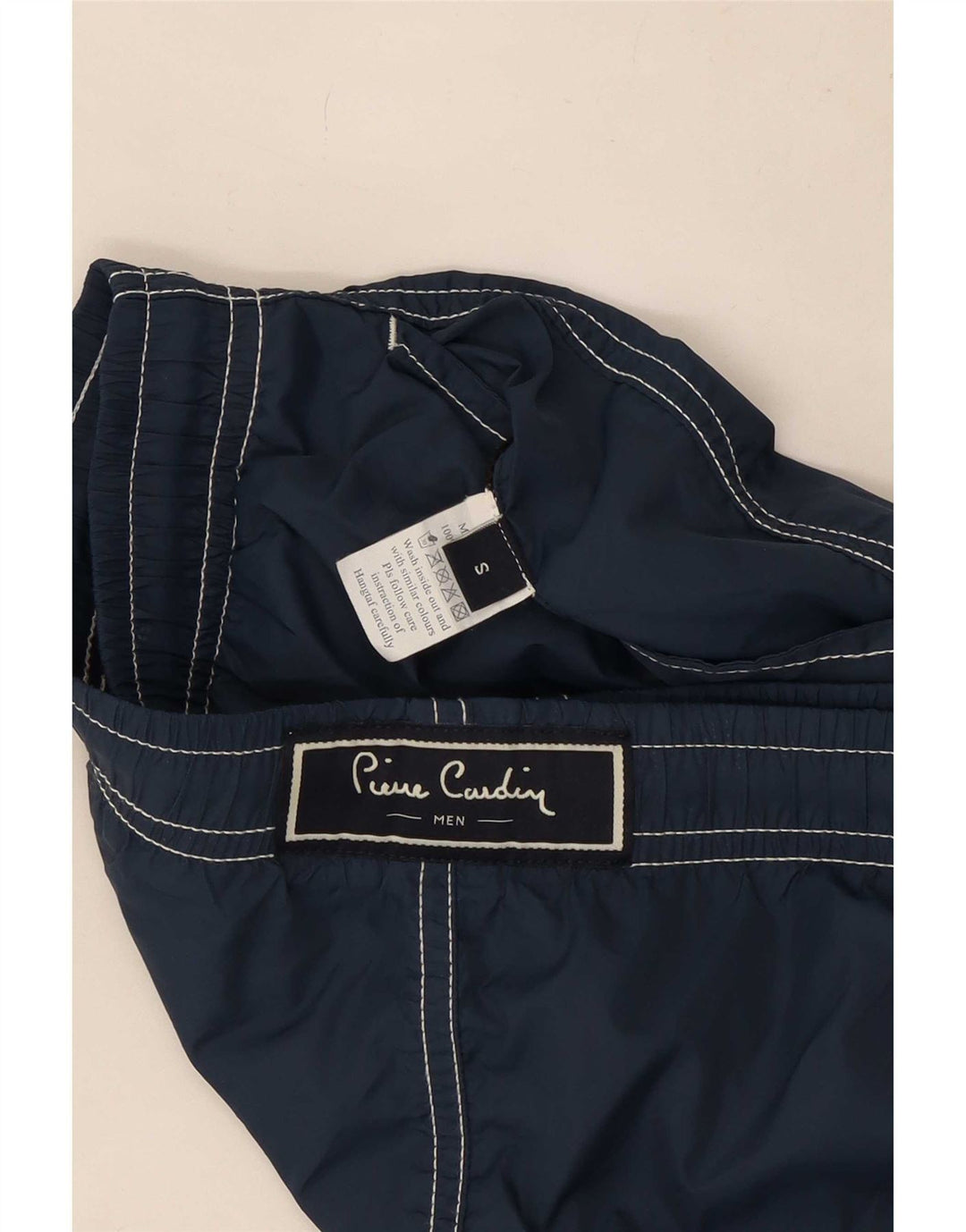 Pierre Cardin Short De Bain Homme Petit Bleu Marine Polyester