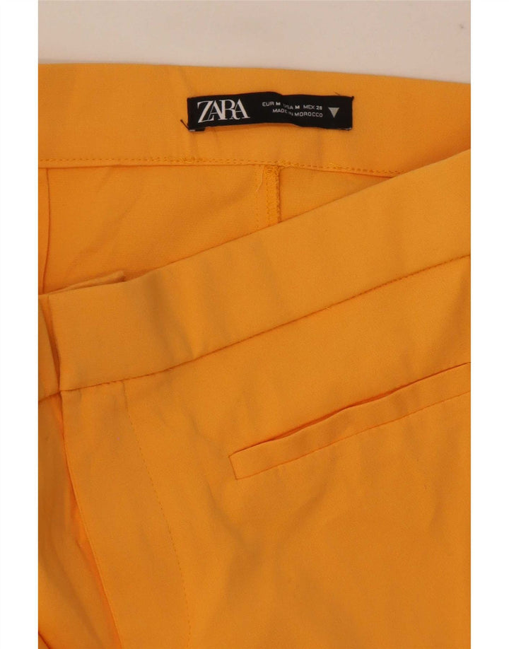Zara Pantalon décontracté bootcut pour femme Medium W30 L26 Jaune