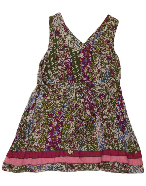Joe Browns Haut tunique sans manches pour femme UK 8 Petit motif floral multicolore