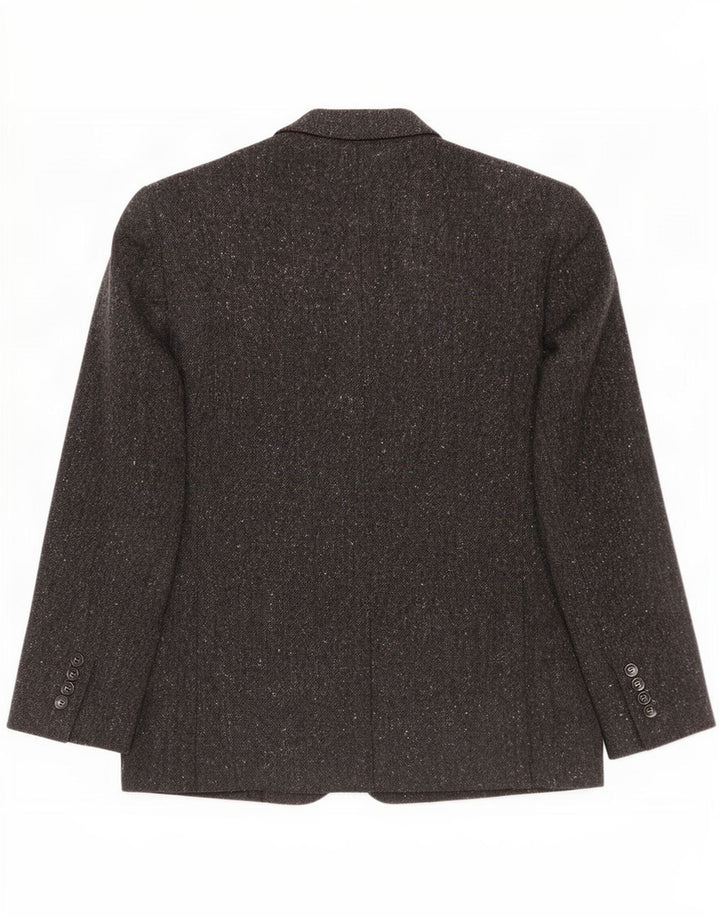 Magee Veste blazer courte à 2 boutons pour homme Taille 40 Gris moyen moucheté
