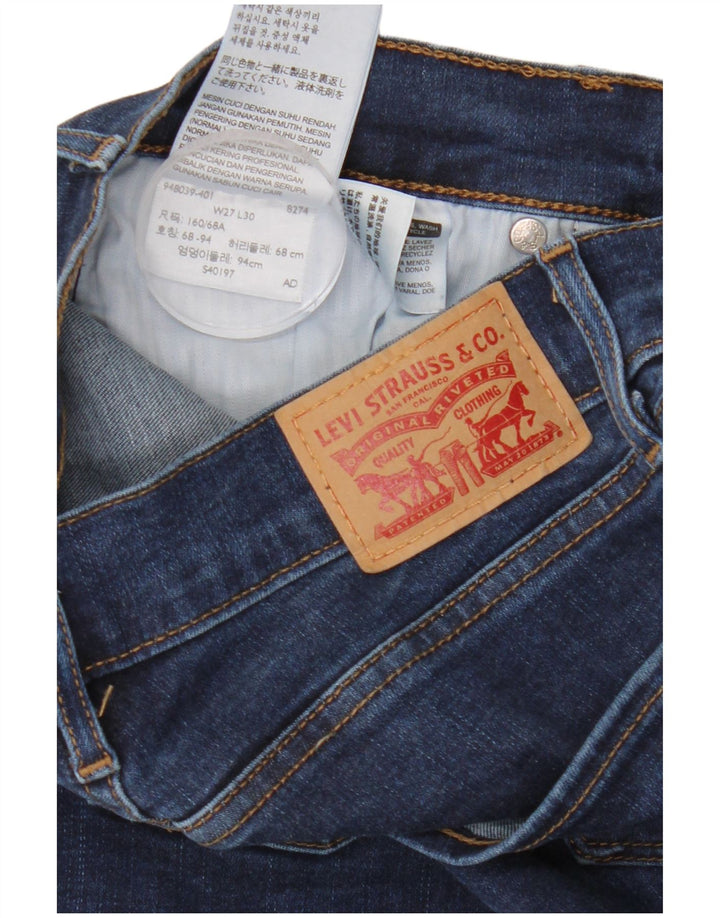 LEVI'S Jean Skinny Femme W27 L30 Bleu Marine Coton