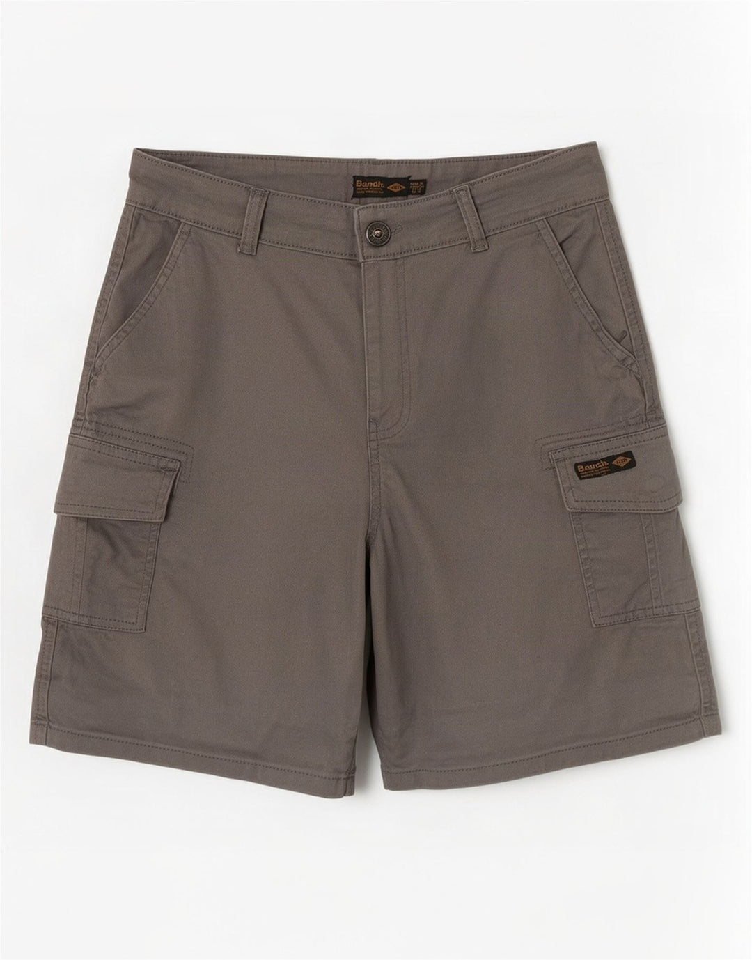 Bench Short Cargo Femme UK 12 Moyen W30 Gris Coton