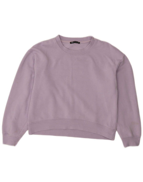 Zara Sweat-shirt pour femme UK 14 Violet moyen