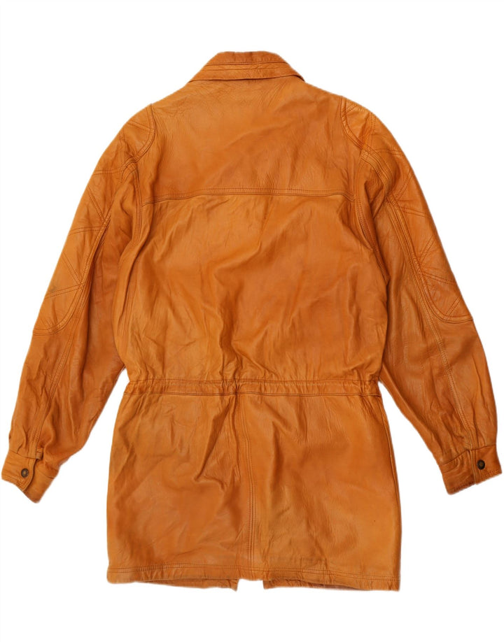 veste en cuir homme vintage UK 40 Grand Marron