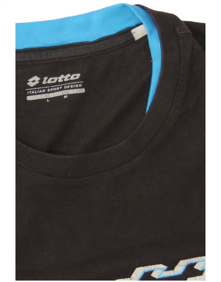 LOTTO T-Shirt Graphique Homme Noir Moyen