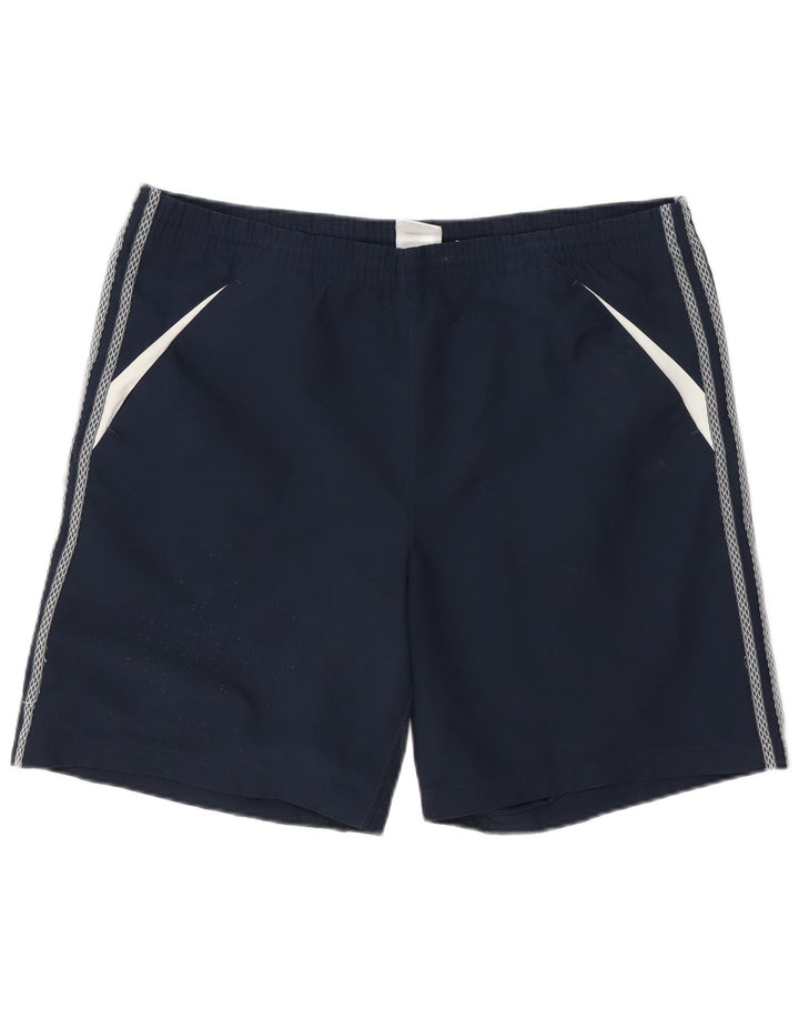 Adidas Short de sport Climacool pour homme en polyester color block Bleu marine Taille L