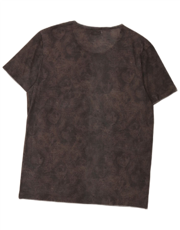 Rifle T-Shirt Graphique Homme Gris Moyen Tie Dye