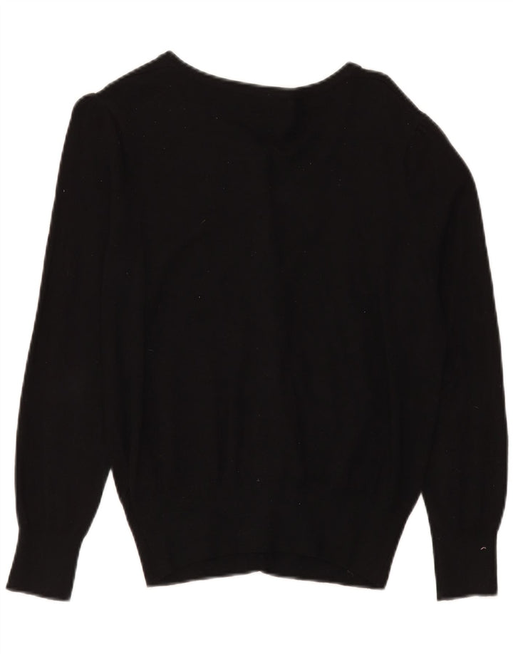 Marks & Spencer Pull Cardigan Femme UK 14 Medium Noir Viscose