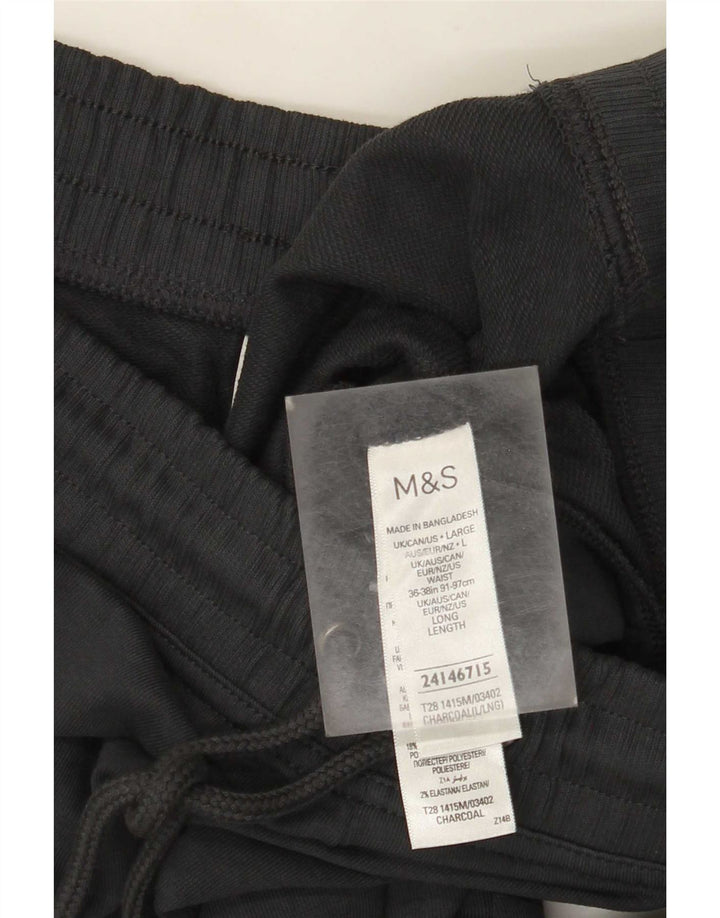 Marks & Spencer Pantalon de survêtement pour femme UK 16 Large Gris Coton