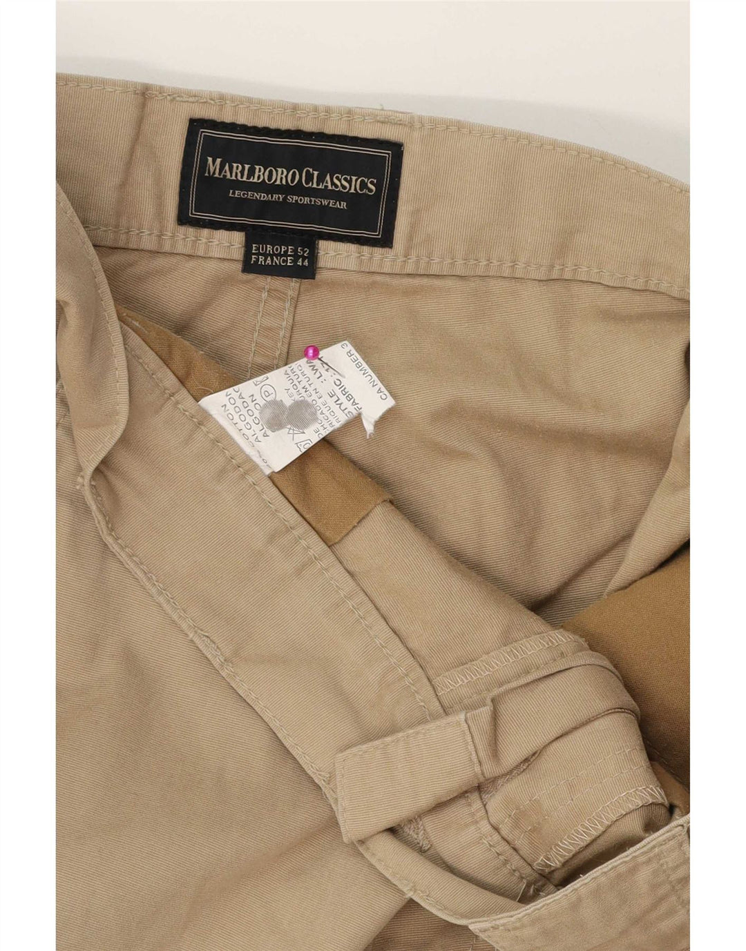 Marlboro Classics Short cargo pour homme EU 52 XL W36 Coton beige