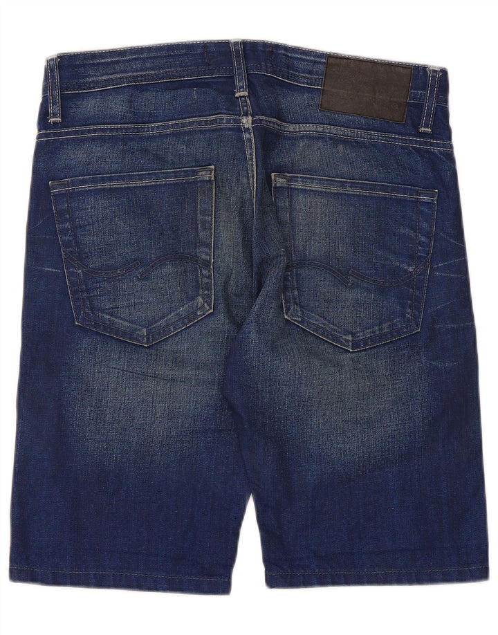 Jack & Jones Short en jean coupe classique pour homme Small W32 Bleu Coton