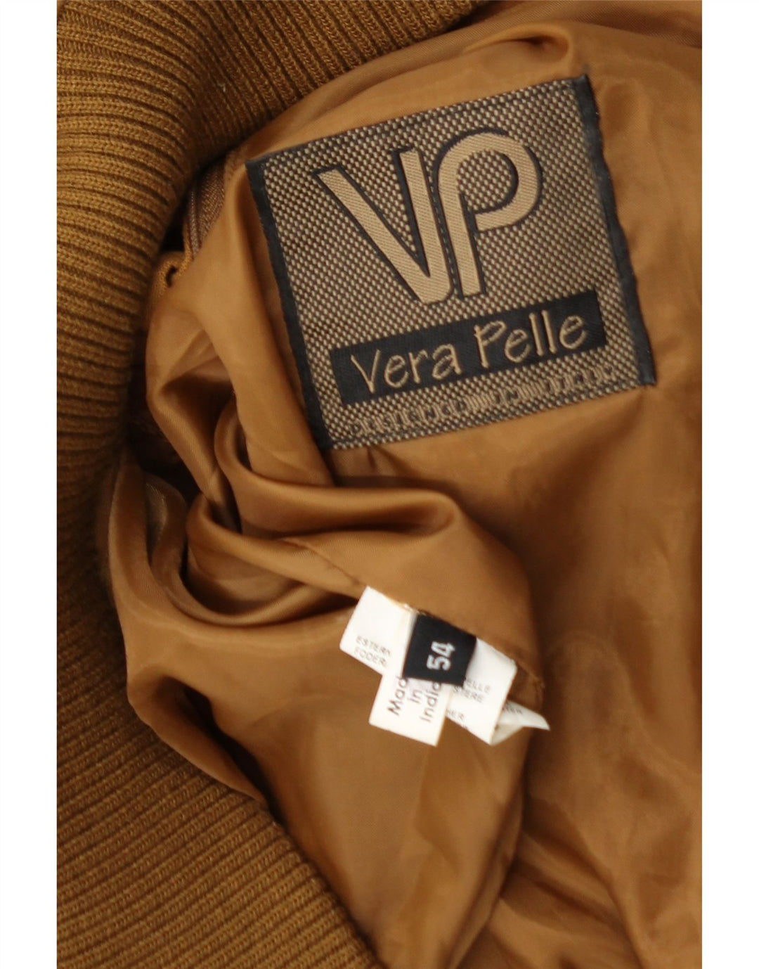 vintage Mens Suede Bomber Jacket IT 54 2XL Cuir Marron