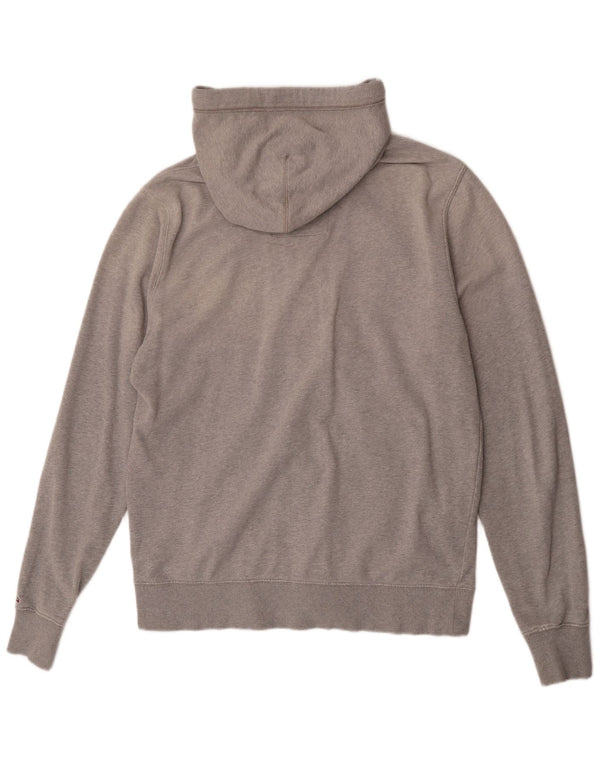 Tommy Hilfiger Pull à capuche zippé graphique pour homme 2XL Gris