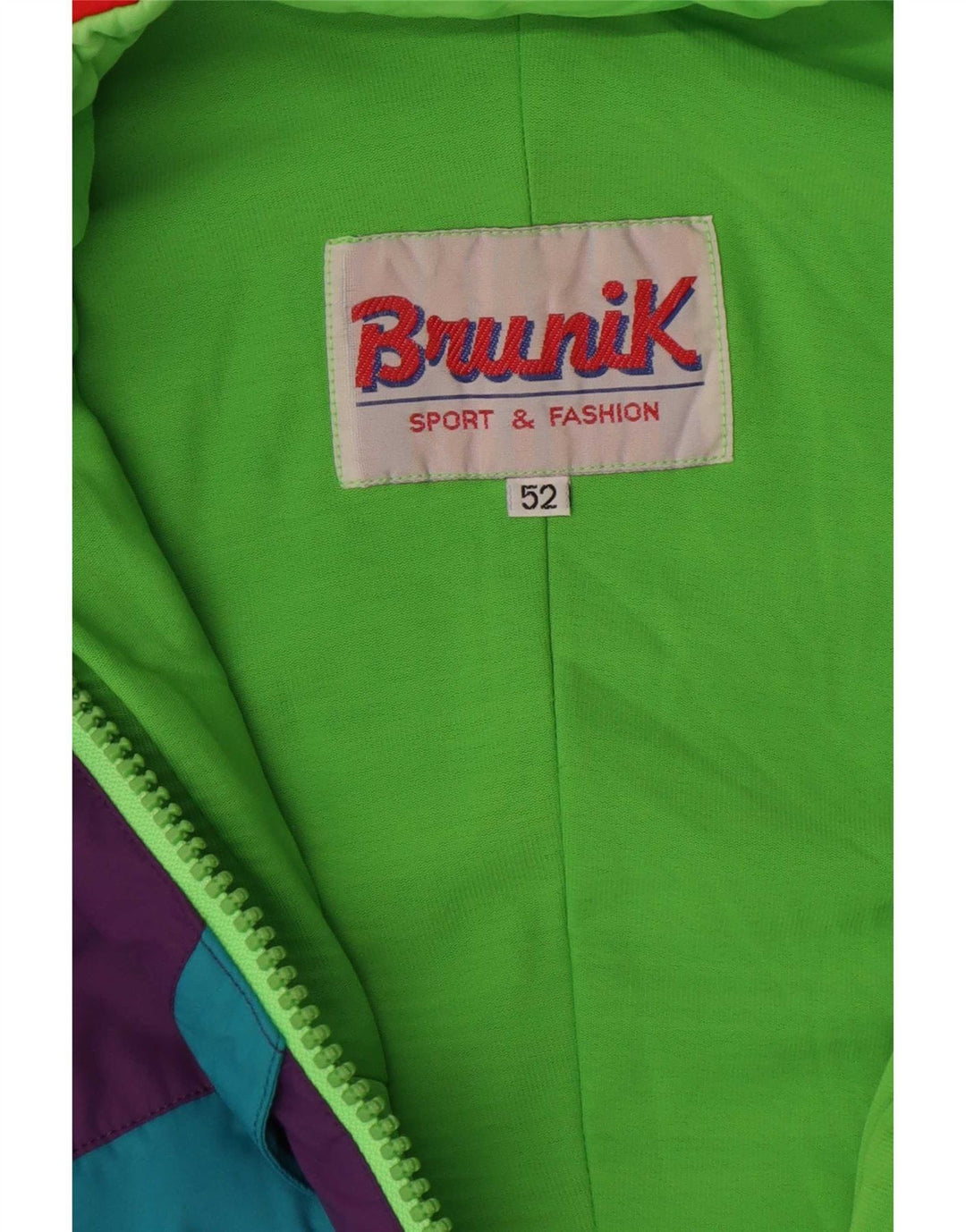 Brunik Combinaison de Ski Homme IT 52 Large Violet Colourblock Polyamide