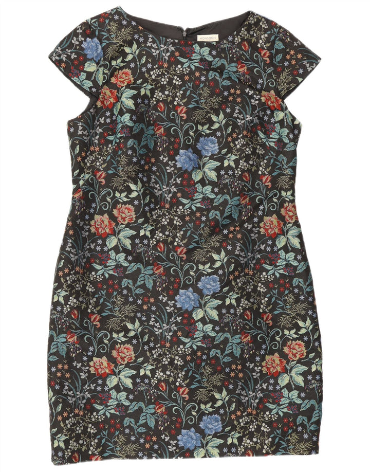 Monsoon Robe fourreau pour femme UK 18 XL Noir Floral Polyester