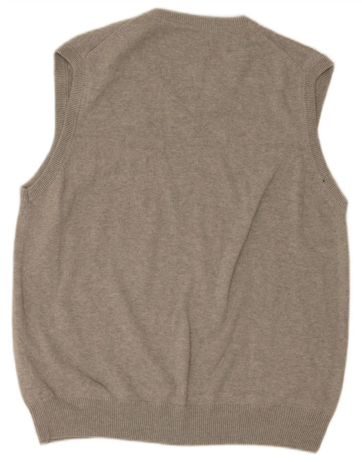 Marks & Spencer Débardeur Blue Harbor Vest pour hommes, grand coton gris