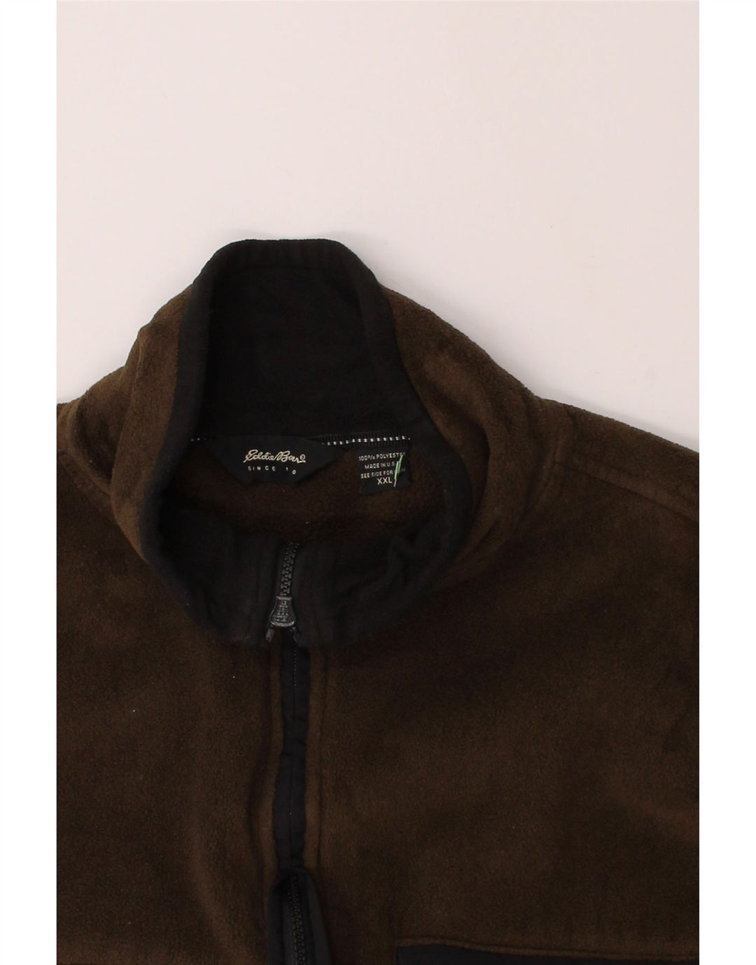 EDDIE BAUER Womens Fleece Gilet UK 20 2XL Brown Polyester Vintage Eddie Bauer and Second-Hand Eddie Bauer from Messina Hembry 