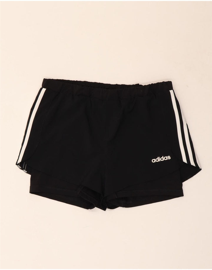 ADIDAS Short de sport Climalite pour femme UK 8/10 Petit Noir Polyester