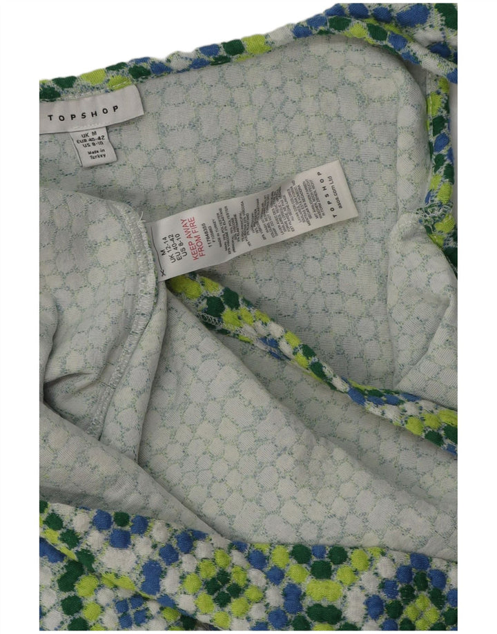 Topshop Robe d'été pour femme UK 42 Medium Multicolore Ikat Polyester