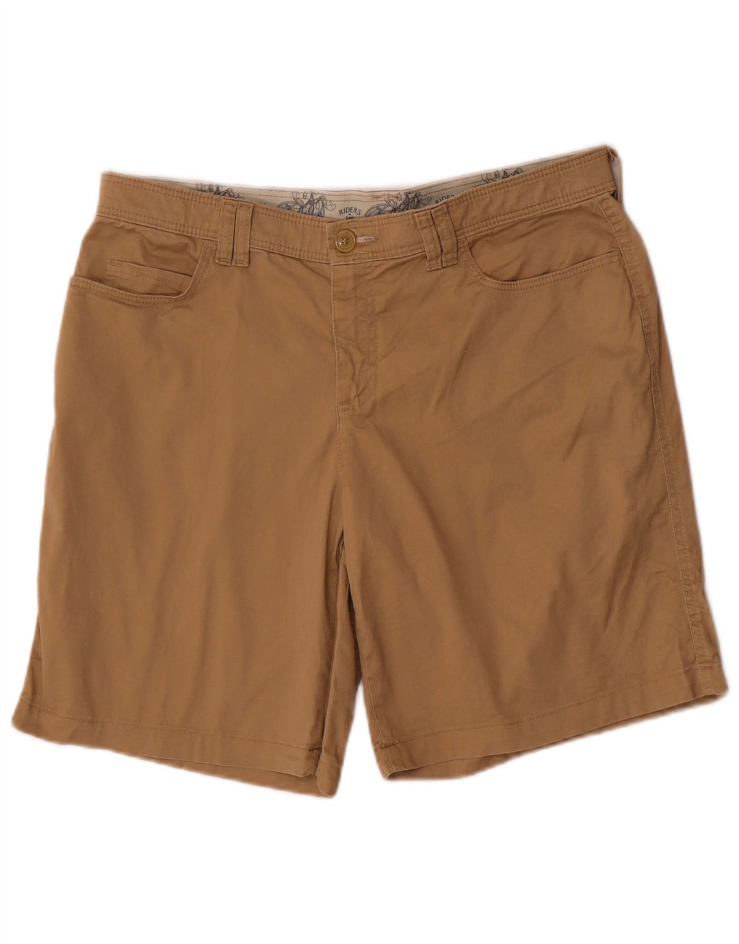 Lee Short décontracté pour femme US 12 Large W34 Coton Beige