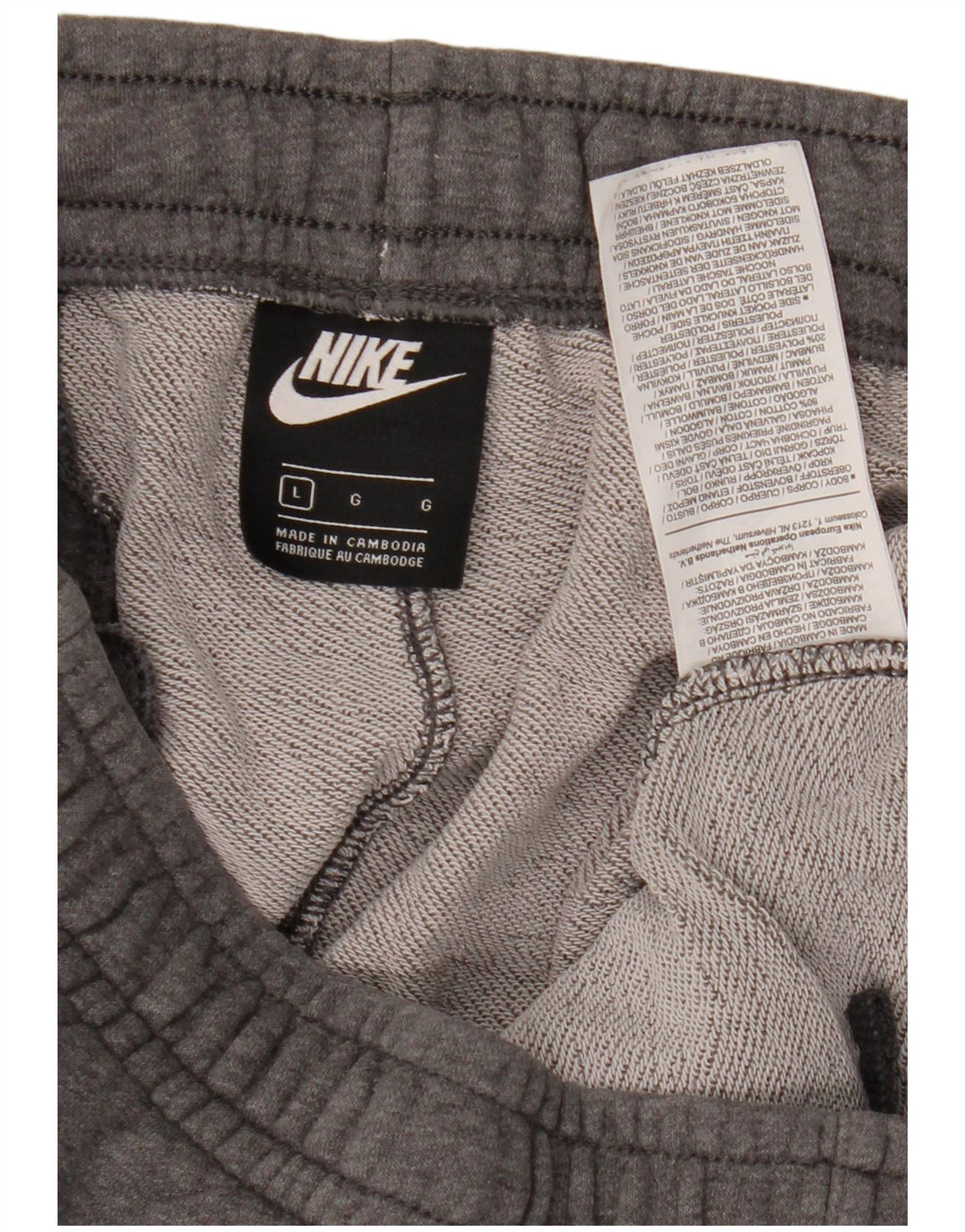 Nike Pantalon de survêtement pour homme en coton gris Taille L
