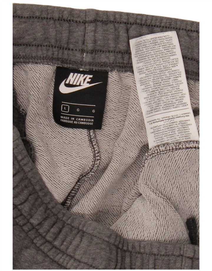 Nike Pantalon de survêtement pour homme en coton gris Taille L