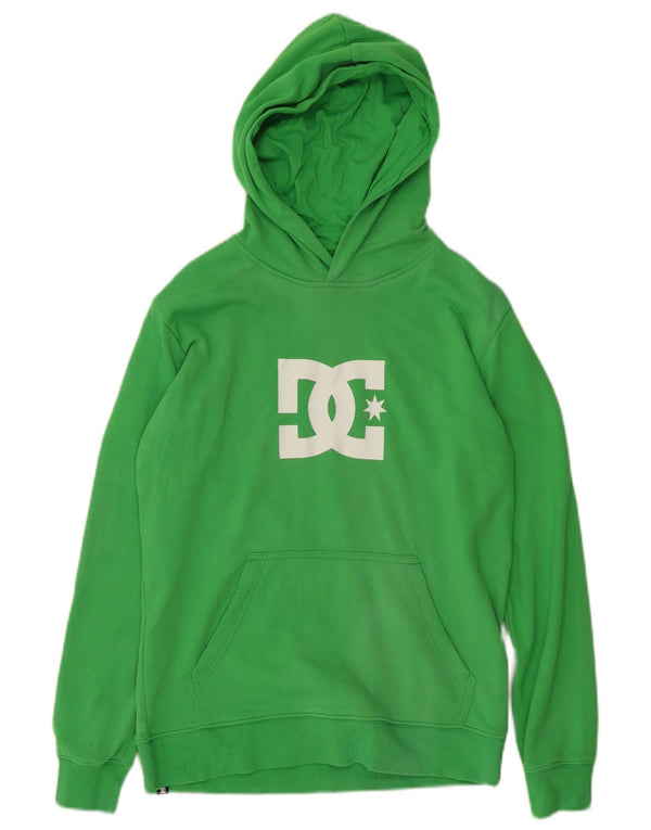 DC Pull à capuche graphique pour femme UK 14 Large Vert Coton