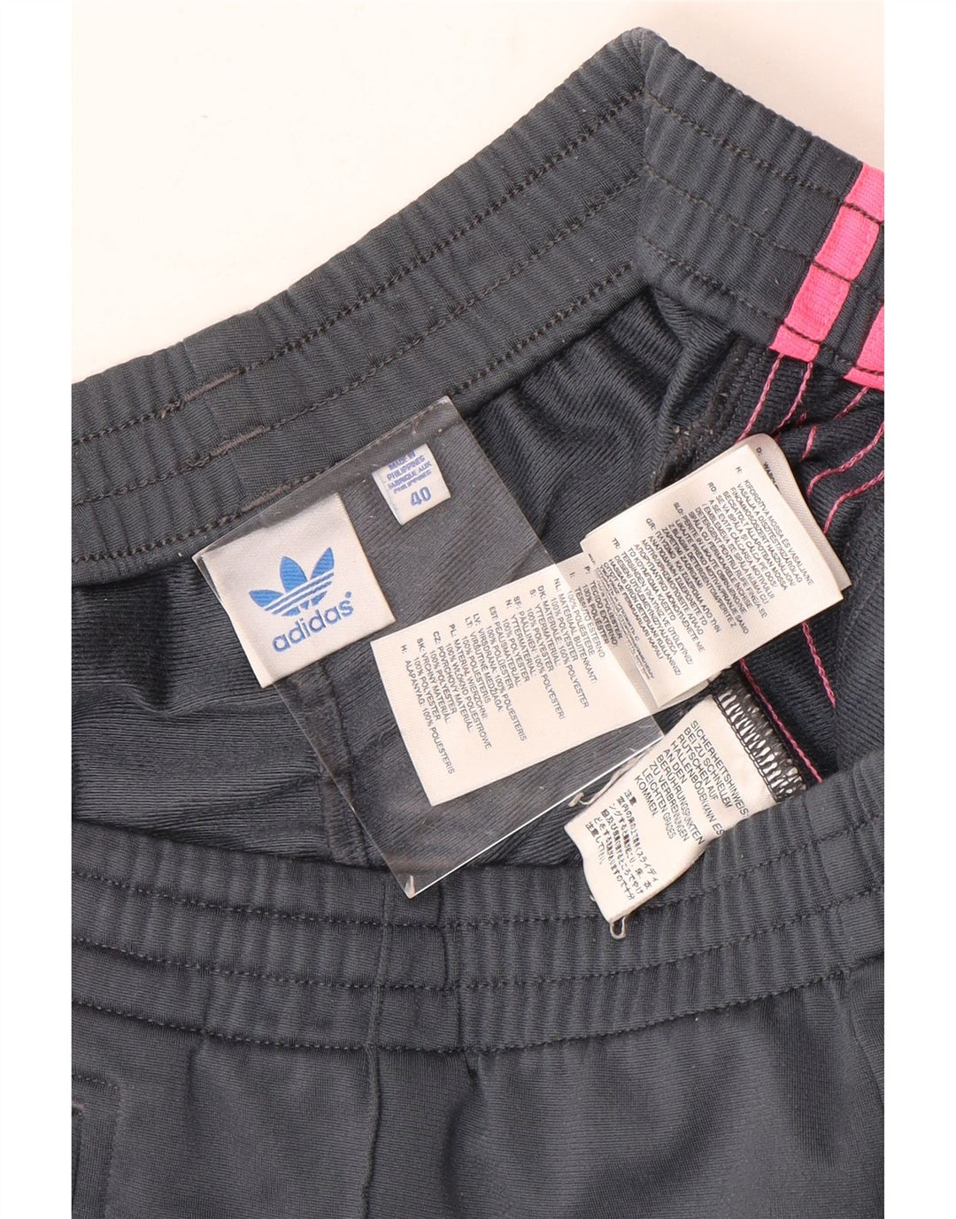 Adidas Pantalon de survêtement pour femme EU 40 Gris moyen Polyester