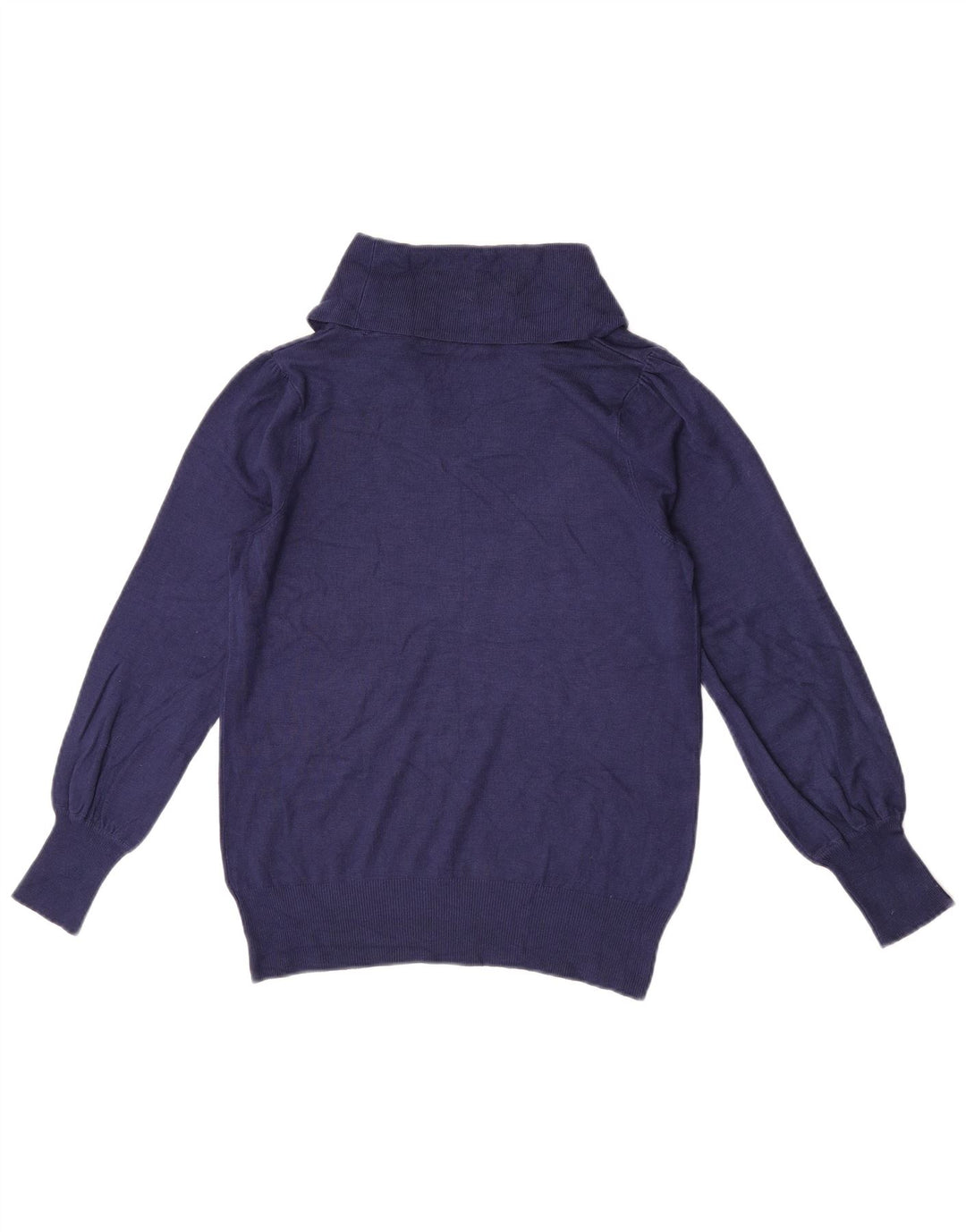 Marks & Spencer Pull col roulé pour femme UK 10 Small Bleu marine