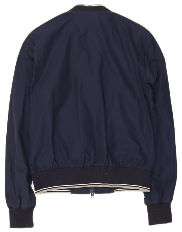FAY Veste Bomber Homme UK 36 Petit Bleu Marine Coton