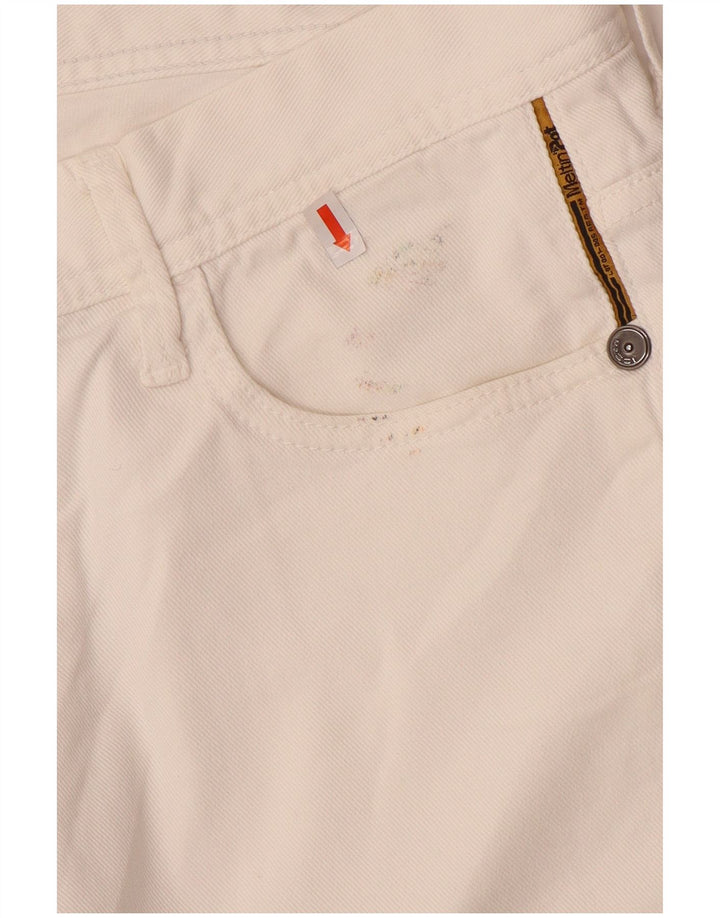 Meltin' Pot Short en jean pour homme W34 Grand coton blanc