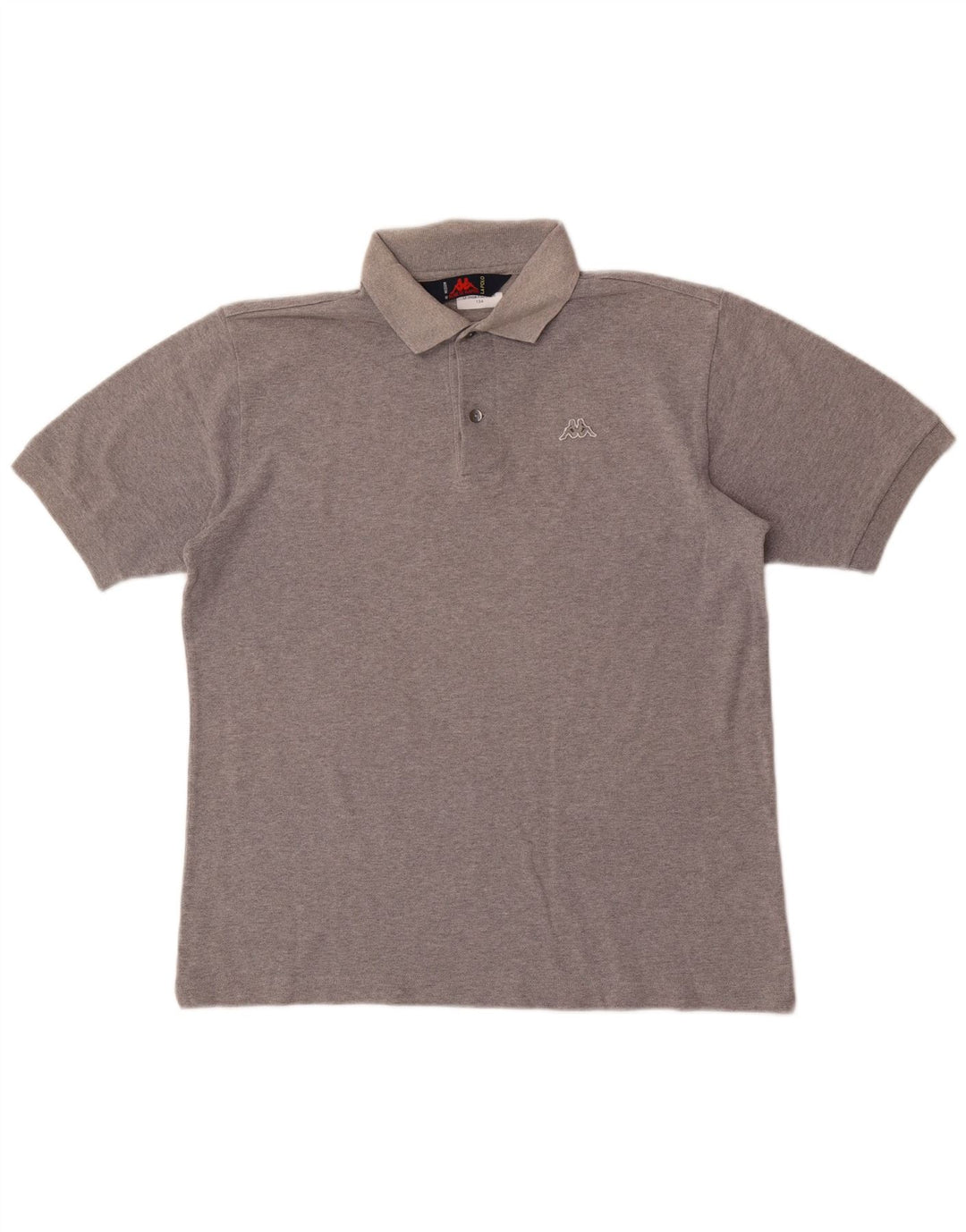 Kappa Polo Homme Gris Moyen Coton