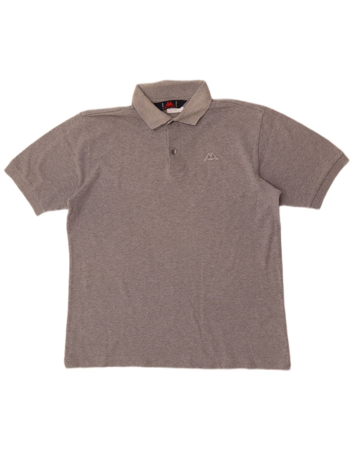 Kappa Polo Homme Gris Moyen Coton