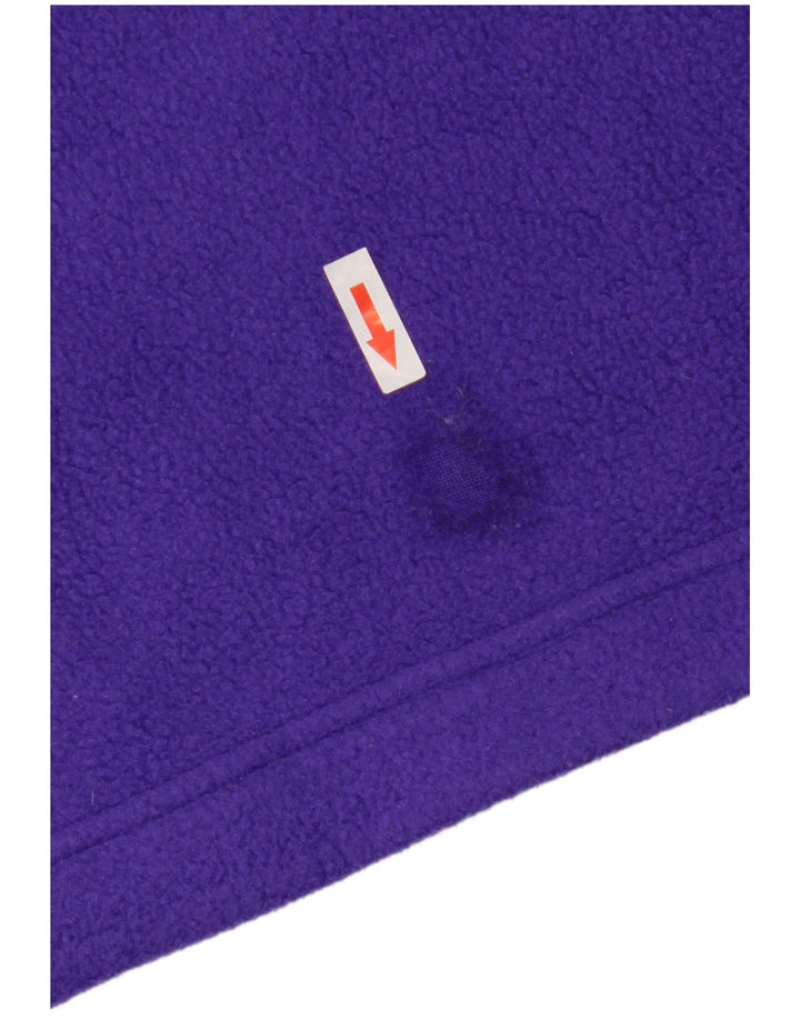 Cape Horn Pull polaire à col zippé pour homme Violet moyen géométrique