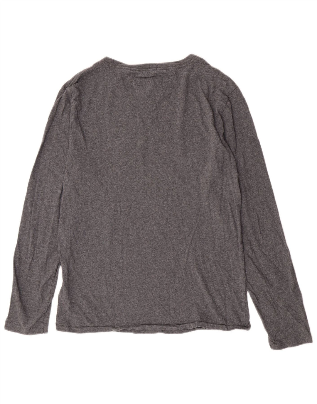 Tommy Hilfiger Haut graphique à manches longues pour homme Petit coton gris