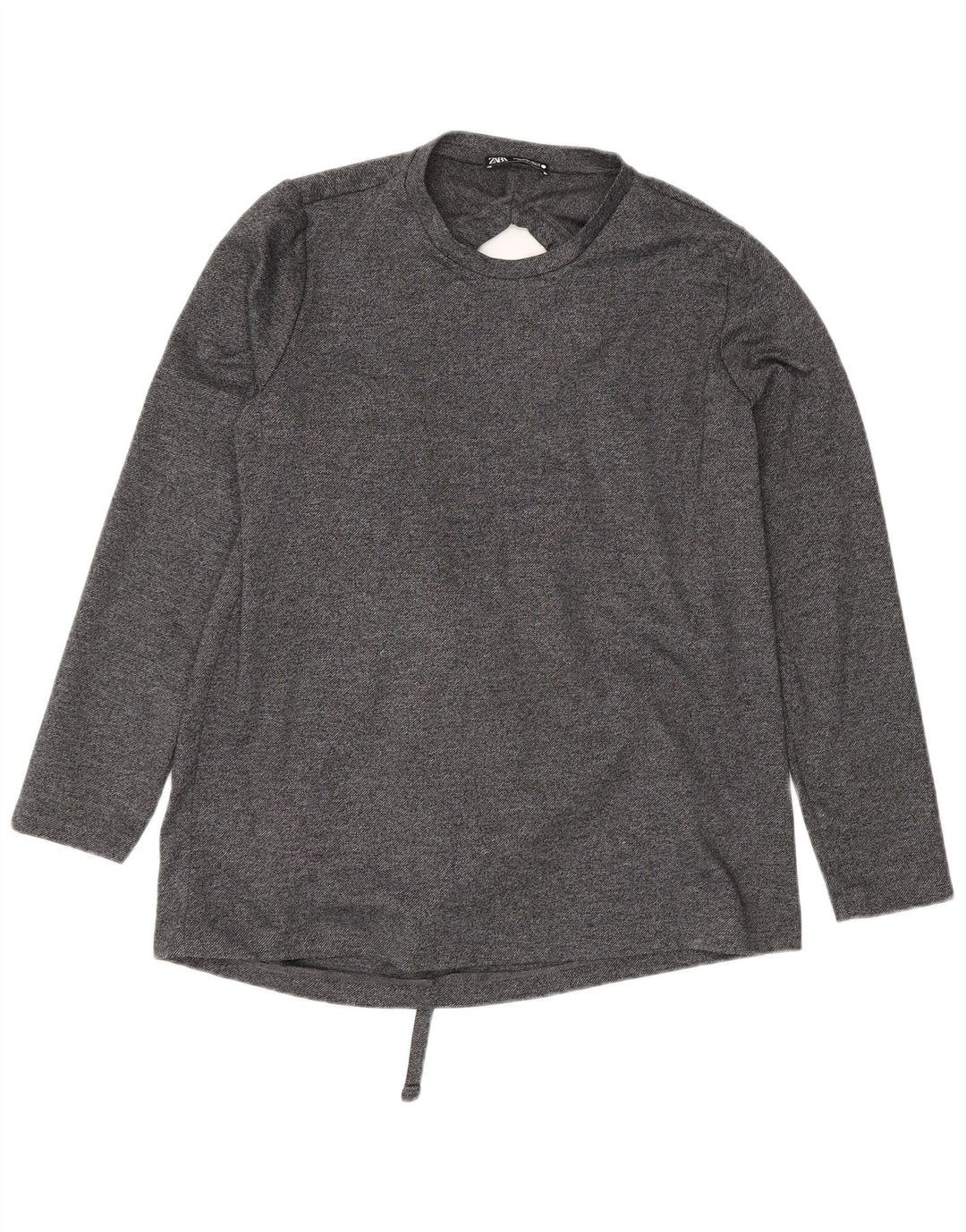 Zara Chemisier surdimensionné à manches longues pour femme UK 10 Petit Gris