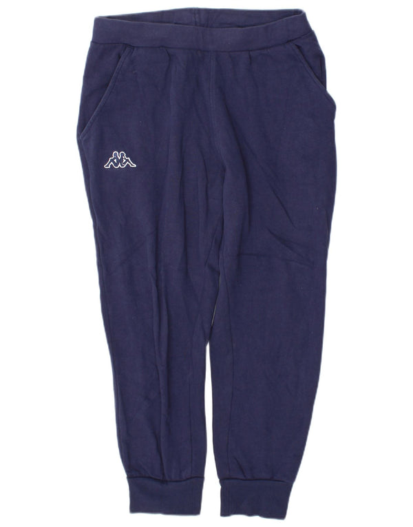 Kappa Pantalon de survêtement court pour homme en coton bleu marine Taille S