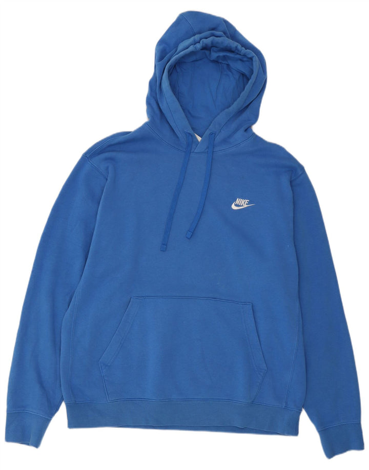 Nike Pull à capuche pour homme en coton bleu Taille L