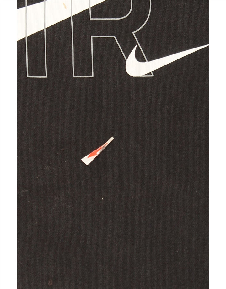 Nike Sweat-shirt graphique pour homme en coton noir Taille S