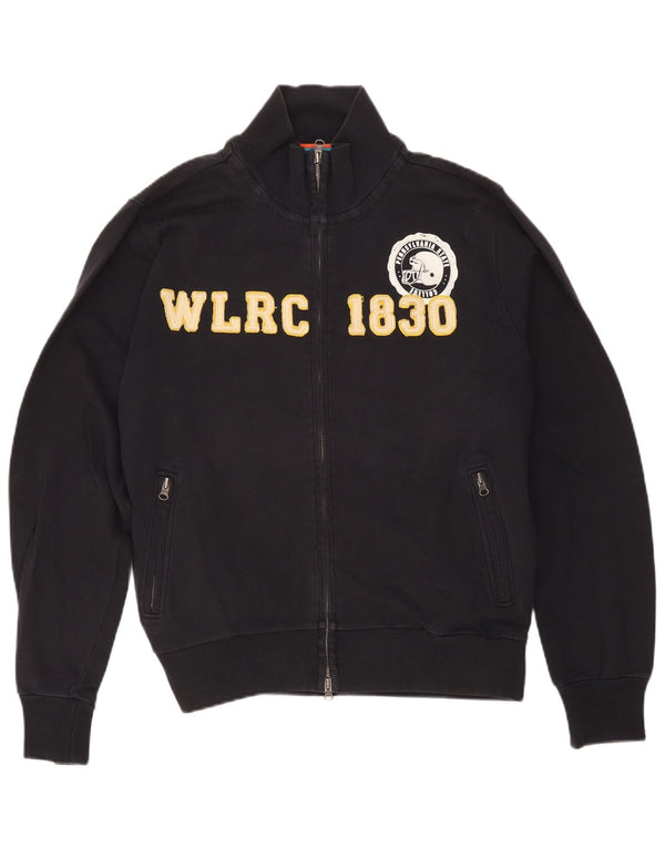 Woolrich Veste de Survêtement Graphique Homme Noir Moyen Coton