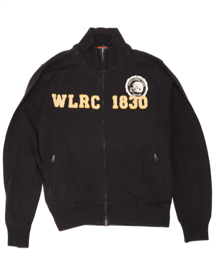 Woolrich Veste de Survêtement Graphique Homme Noir Moyen Coton