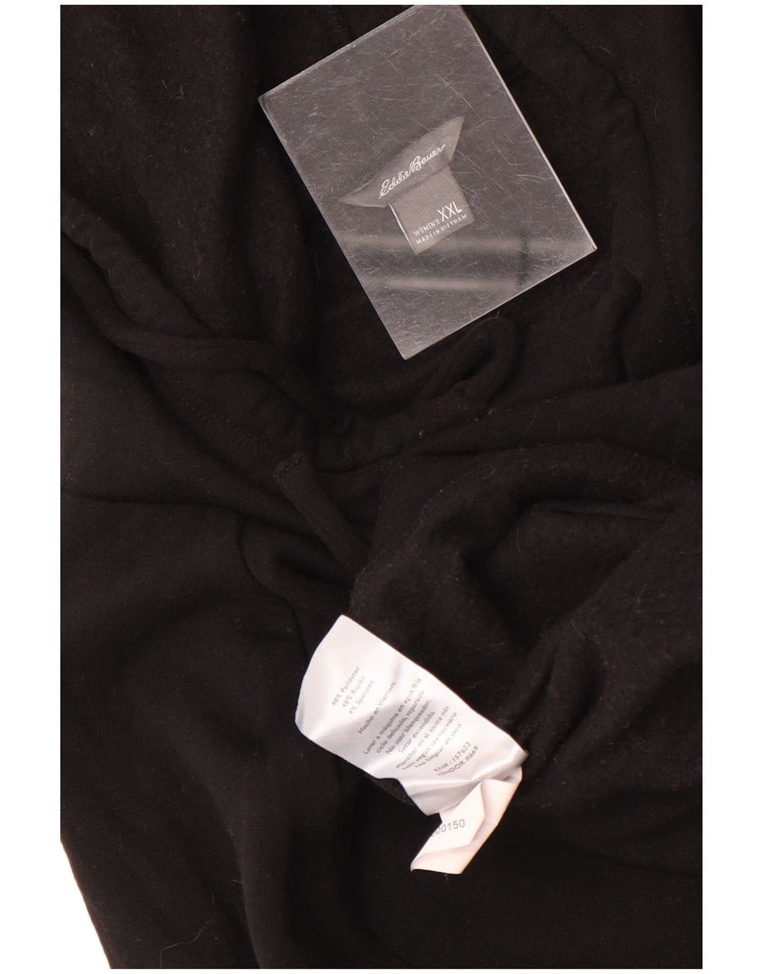 Eddie Bauer Pull à capuche pour femme UK 20 2XL Noir Polyester