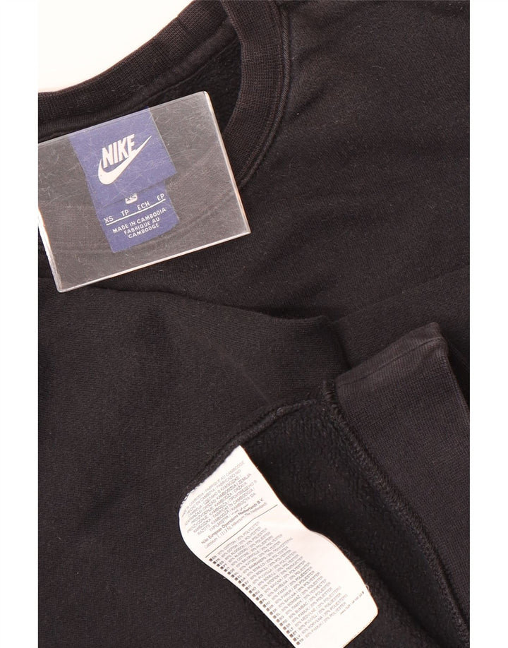 Nike Mens Sweatshirt Jumper XS Noir Coton