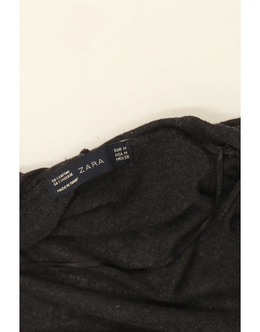 Zara Cardigan long surdimensionné pour femme UK 14 Gris moyen
