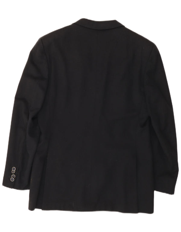 Galtrucco Veste Blazer Double Boutonnage Homme IT 40 Large Laine Noire