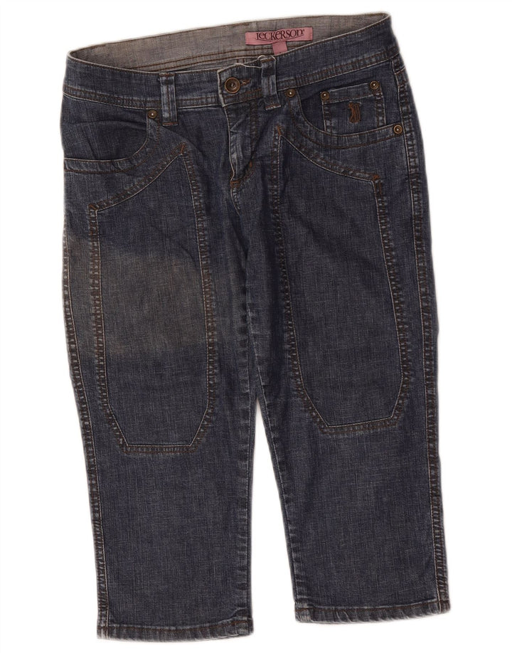 Jeckerson Bermuda Femme Short En Jean W27 Petit Bleu Coton